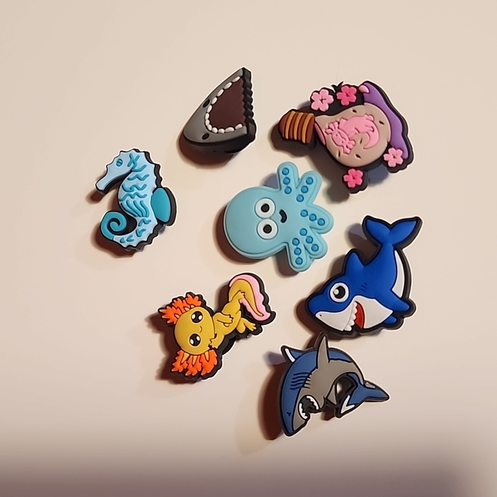 3/$25 underwater animal croc charms